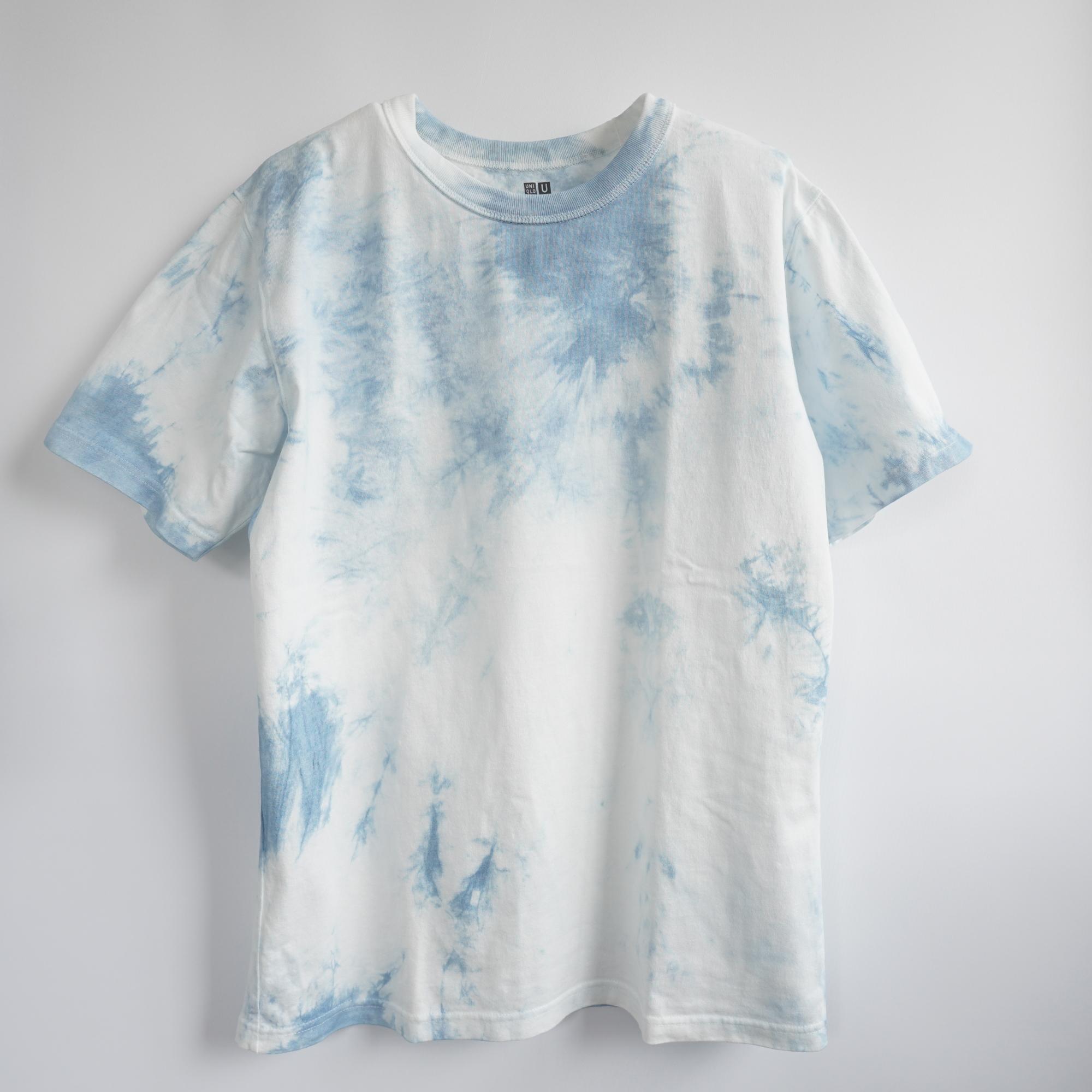 藍染クルーネックTシャツ・陽（半袖男女兼用L）1枚目の画像